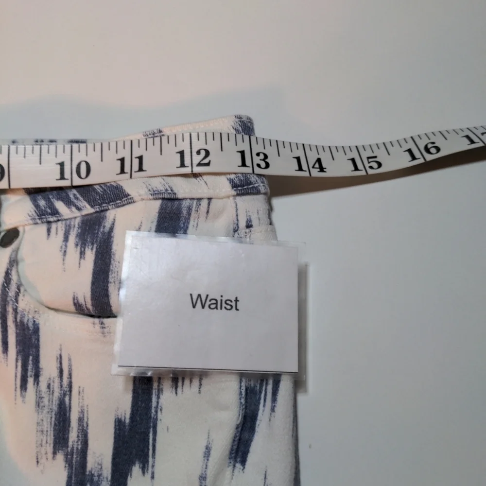Paige Verdugo Ultra Skinny Jeans Women Sz 26 White Blue Stretch Coastal Cowgirl - Picture 8 of 13